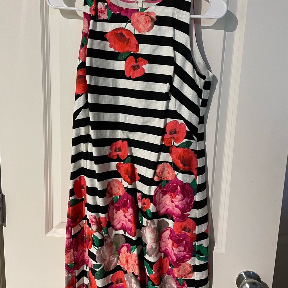 Striped and floral dress